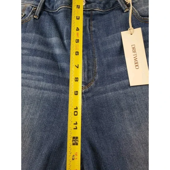 Driftwood Womens Jeans W40 L24 Petite Royce Straight Ankle  Indigo Detached - Picture 10 of 15